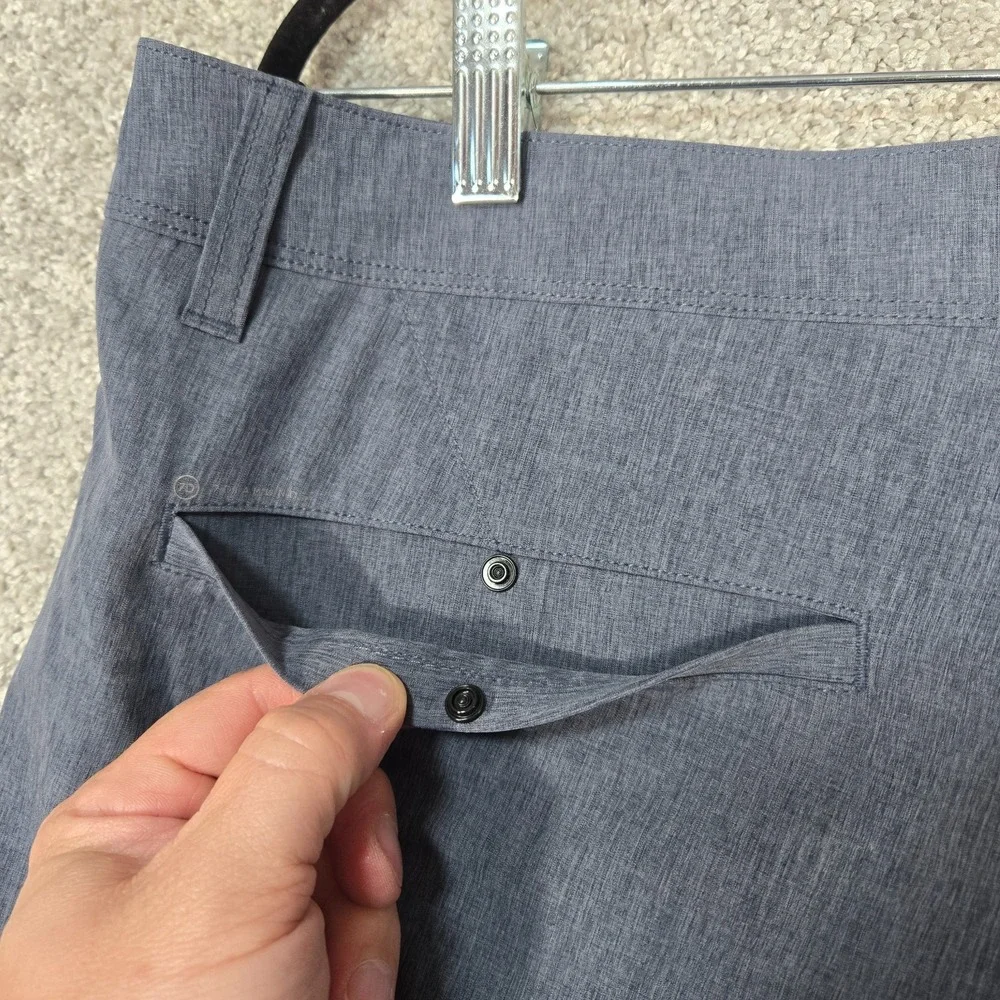 7 Diamonds Aeroplane Performance Shorts Men's 36 Blue/Gray stretch